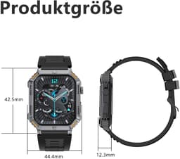 Manike G106 Smartwatch – 1,96 inch AMOLED Display - Hartslag & Bloeddrukmeting - SpO₂ - Slaaptracking - Multisport - IP68 Waterdicht - 7 Dagen Batterij - Android & iOS Compatibel - Meldingen - Stappenteller - Sporthorloge - Activity Tracker — thumbnail 5