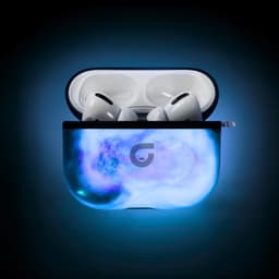 GlowsandGuards - Airpods pro 2 hoesje - Glow in the dark - Inclusief UV lampje om op te lichten - AirPods pro 2 case - Hét satisfying AirPods hoesje - AirPods Pro 2 - Blauw — thumbnail 4