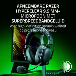 Razer BlackShark V3 - Draadloze Gaming Headset - 7.1 Surround - Bluetooth / Dongle - PC - Zwart — thumbnail 4
