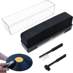 Platenborstel Premium 2 in 1- Premium Platenborstel + Naaldborstel - Antistatisch - Platenreiniger - Schoonmaakset voor Vinylplaten - LP Borstel - Soft Brush Record Brush Antistatische Plaatborstel Van Carbon — thumbnail 1