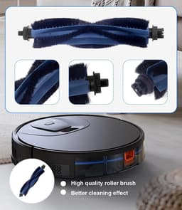 20-delige accessoireset geschikt voor Eufy Omni C20, reserveonderdelenset voor eufy Omni C20, 1 hoofdborstel, 4 filters, 4 zijborstels, 4 doeken, 6 stofzakken, 1 kleine reinigingsborstel — thumbnail 3