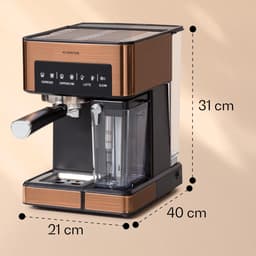 MKSS® Espressomachine - Koffiezetapparaat - Koffiemachines - Bruin — thumbnail 5