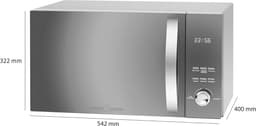 3-in-1 Magnetron met Hetelucht en Grill - 23 Liter RVS Oven tot 2300W — thumbnail 5