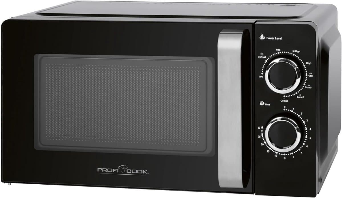 Magnetron met Grillfunctie 17 Liter Inhoud 700W Magnetron 900W Grill Zwart — afbeelding 1