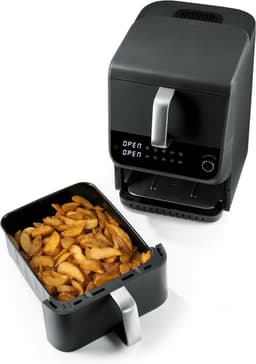 Airfryer met 2 Bakzones - 10 Liter Inhoud - 10 Programma's - XL Heteluchtfriteuse met Touchscreen — thumbnail 4