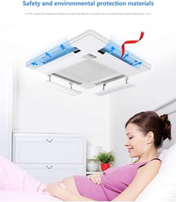 Airco Deflector - Hoek Verstelbaar - Koude Lucht Verspreiden - Condensatie Voorkomen - 3 Maten Beschikbaar - Wit — thumbnail 3