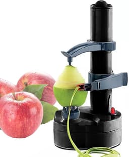 Elektrische Schillen - Automatische Schiller - Snel Groenten Fruit - Eenvoudige Bediening - 29x14 cm - Zwart — thumbnail 4