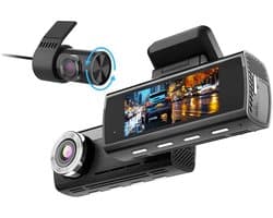 4K Dashcam met GPS, WiFi & 24u Parkeermodus – Voor- en Achtercamera – Sony Sensor – Nachtzicht – Loop Recording – Zwart
