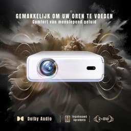DYNA® Mini beamers - Projector - Mini beamer - Wit - 18cm x 9cm x 24cm — thumbnail 3