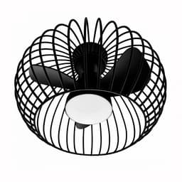 Plafondventilator Wire Ø 40 cm zwart — thumbnail 3