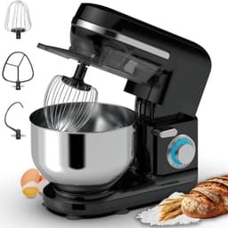 REN® Mixer met mengkom - Mixer - Mixer met mengkom keukenmachine - Zwart - ‎37cm x 24cm x 32cm; 4.4 kg — thumbnail 1