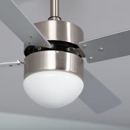 Stille plafondventilator 107 cm met gelijkstroommotor en LED-verlichting – 6 snelheden, omkeerbare functie, dimbare verlichting met drie kleurtemperaturen, afstandsbediening met timer — thumbnail 5