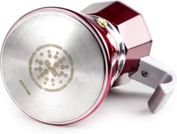 Moka Express Percolator voor 6 kopjes, Rood, Geschikt voor Inductie — thumbnail 4