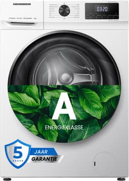 Heinner HWM-H8014INVA+++ Wasmachine 8 kg – 1400 tpm – Inverter Motor – Energieklasse A – 15 Wasprogramma’s met Stoomfunctie – Wit – 5 Jaar Garantie — thumbnail 1