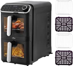 Airfryer XXL - Dubbele Mand Airfryer - frituuraccessoire — thumbnail 1