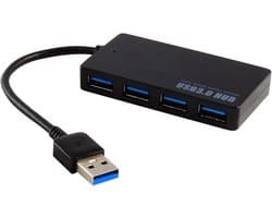 4-poorts USB Hub - Extra poorten - Apparaten aansluiten - Snelle dataoverdracht - Compact ontwerp
