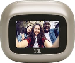 JBL Live Buds 4 – Draadloze Oortjes met Noise Cancelling – Smart Case met Touchscreen - Earbuds Bluetooth – 40 uur – Waterdicht – IP55 - Champagne/Beige — thumbnail 3