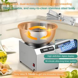Deegmixer - Kneedmachine - Brood Bakken - Dubbele Rotatie - 5kg Capaciteit — thumbnail 1
