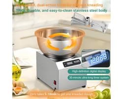 Deegmixer - Kneedmachine - Brood Bakken - Dubbele Rotatie - 5kg Capaciteit