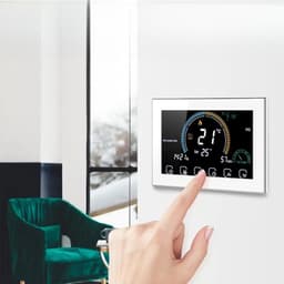 Thermostaat | Inbouw wifi thermostaat | CV installatie | Touchscreen | Tuya & Smart Life | 4-draads aansluiting | Wit | 0-40°C — thumbnail 4