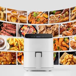 SAVI® Mini Airfryer - Airfryer - Heteluchtfriteuse - Compact - Wit - ‎26cm x 21cm x 28cm; 3 kg — thumbnail 2