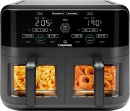 Heteluchtfriteuse - Airfryer - Gezond Frituren - Met Kijkvenster - 3 Liter Capaciteit - Zwart — thumbnail 1