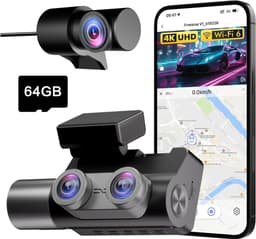 Aura® Dashcam Voor en Achter - Dashcamera - Parkeermonitor - Nachtzicht - Zwart - 6cm x 12cm x 7cm — thumbnail 1