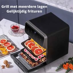 10L XXL Airfryer met Kijkvenster – Digitale Heteluchtfriteuse 360° Luchtcirculatie – Olievrij Frituren, Bakken & Grillen – Multifunctionele Airfryer Oven EU — thumbnail 3