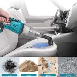 Lunekiss 1500W 4‑in‑1 Draadloze Stofzuiger – 12KPA – 650ml – Compatibel met Makita‑Accupin – Inclusief 2 Batterijen — thumbnail 5