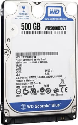 Interne 2.5 inch Harde Schijf 500GB voor Laptop en Externe Drives — thumbnail 1
