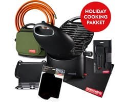 nomadiQ HOLIDAY barbecue pakket - de ultieme gas barbecue incl. accessoires voor vakantie met de boot, camper of caravan