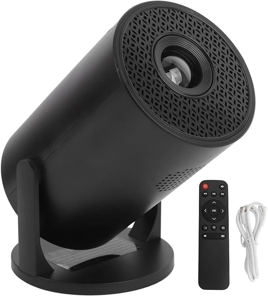 Draagbare 1080P projector met draadloze connectiviteit en 270° rotatie voor thuisbioscoop — afbeelding 1