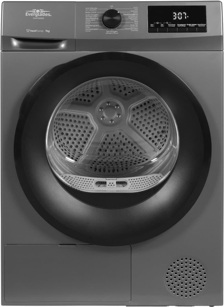 EVERGLADES EVHP7056DG - Warmtepompdroger - 7 kg - 64 dB - Energielabel D Warmtepompdroger — afbeelding 1