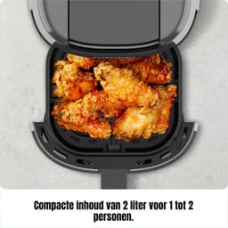 SVN® Mini Airfryer - Airfryer - Airfryer Klein - Grijs - ‎‎22cm x 26cm x 26cm — thumbnail 3