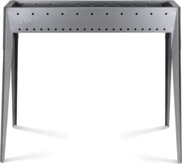 Spiedini Miami 80 - Luxe, smalle dubbelwandige barbecue zonder roosteer voor het grillen van saté of spiesjes  - 80 cm lang, 11 cm breed - Materiaal: rvs — thumbnail 1