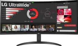 LG 34WR50QC-B - QHD Curved Ultrawide Monitor - sRGB 99% - 100hz - 34 inch — thumbnail 1