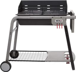 Kolenbarbecue met wielen 120 x 58,5 x 95 cm Zwart/Gris — thumbnail 5
