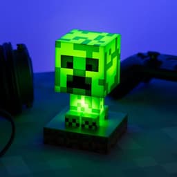 Minecraft Creeper Icon Licht – Officieel Gelicentieerde 3D Lamp – 12 cm Hoog – Batterijgevoede Nachtlamp voor Game‑ en Slaapkamerdecor – Paladone — thumbnail 3