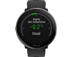 Polar Ignite 3 Titanium - Fitness Smartwatch & GPS Activity Tracker - Siliconen Zwart - S-L