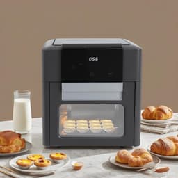 Elektrische heteluchtoven - Mini oven Airfryer - Gezond koken - 12 liter capaciteit - 33 x 333 x 36 cm — thumbnail 4