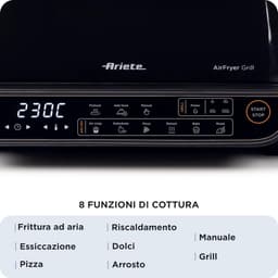 Heteluchtfriteuse Grill - Airfryer Oven - Gezond Koken - 8 Kookfuncties - 8 Liter - Zwart — thumbnail 3
