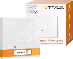 Slimme Thermostaat - Vloerverwarming Thermostaat - Energie Besparen - Met Externe Sensor - 16A 3600W - Wit — thumbnail 1