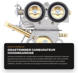 Carburateur Vervanging - Aluminium - Carburateur Onderdelen - Hoogwaardige Maaimachine Accessoire - Verbeterde Brandstofefficiëntie - Eenvoudig te Installeren - Maaier — thumbnail 1