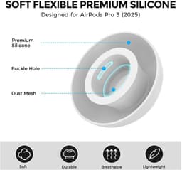 2 Pack Siliconen Small (S) Dopjes Oordopjes Vervanging Tips Geschikt voor AirPods Pro (3e Generatie) — thumbnail 3