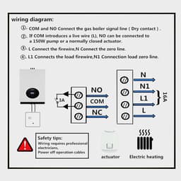 Slimme Ketelthermostaat - Verwarmingstimer Draadloos - Energie Besparen - App Bediening - 7-Daags Schema - Wit — thumbnail 3