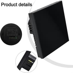 Slimme Thermostaat - Programmeerbare Thermostaat - Energie Besparen - Afstandsbediening Via App - 10 x 10 x 6 cm - Zwart — thumbnail 3