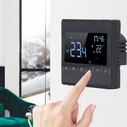 Digitale Thermostaat - Slimme Regelaar - Verwarming Instellen - App Bediening - AC85-250V - Zwart — thumbnail 4