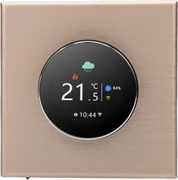Slimme Thermostaat - Temperatuurregelaar Huis - Comfortabel Wonen - WiFi Bediening - 86x86 mm - Zwart — thumbnail 1