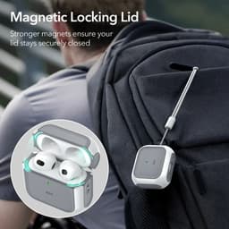ESR Halolock Orbit Hybrid Hoes Geschikt Voor AirPods 4 (AirPods 4e Generatie) (2024) - Compatibel met MagSafe - Wit — thumbnail 4