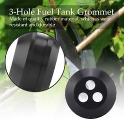 Doorvoertule 3-gaats - Brandstoftank Doorvoer - Vervangingen Grasmaaier - Rubber - Gatdiameter 5 mm - Compatibel met Echo Modellen — thumbnail 2